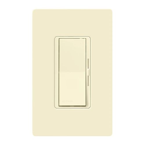 Main product image of Diva LED+ Dimmer Switch with Wall Plate, 150W LED, Single Pole/3-Way, No 120V, Almond