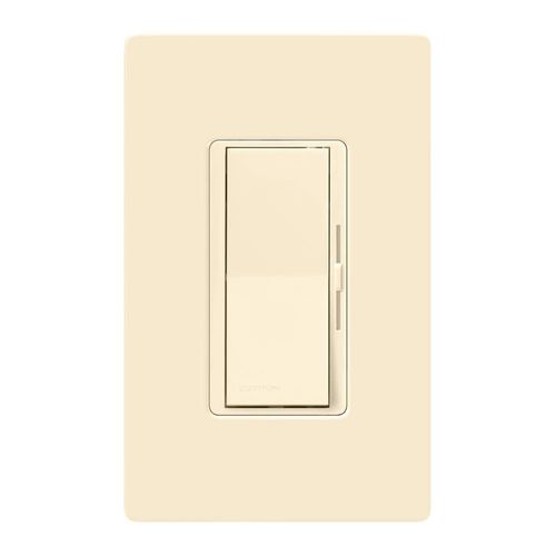 Main product image of Diva LED+ Dimmer Switch with Wall Plate, 150W LED, Single Pole/3-Way, No 120V, Light Almond