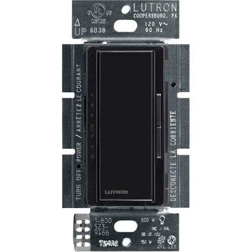 Main product image of Maestro LED+ Dimmer Switch, 150W LED, 1 Pole/Multi-Location, No Neutral Required,120V, Black
