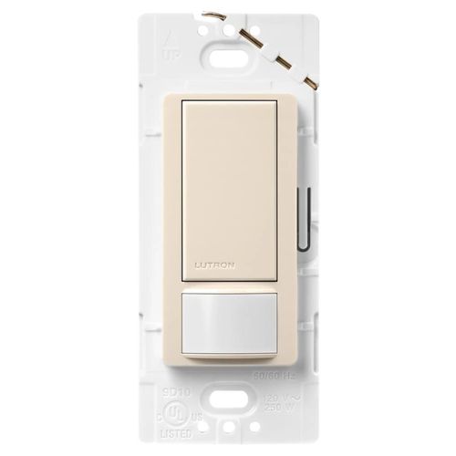 Main product image of Maestro Motion Sensor Switch, Ground or 2A Lighting, 120V, Single Pole, Light Almond