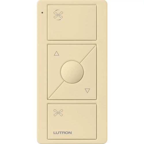 Main product image of Pico Smart Remote for Fan Control, 3-Button Raise/Lower with Preset Button, Ivory