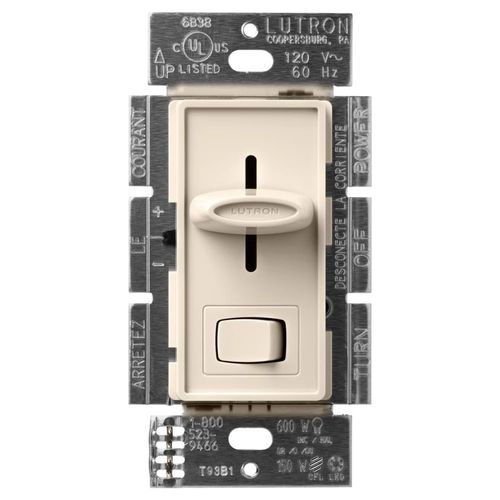 Main product image of Skylark LED+ Dimmer Switch, No 150W LED or 600W Inc/Hal, 120V, Single Pole/3-Way, Light Almond