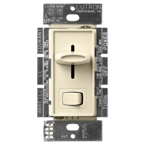 Main product image of Skylark Dual Fan/Light Control, 1.5A Fan and 300W Incand./Halogen Light, 120V, 1 Pole, Almond,