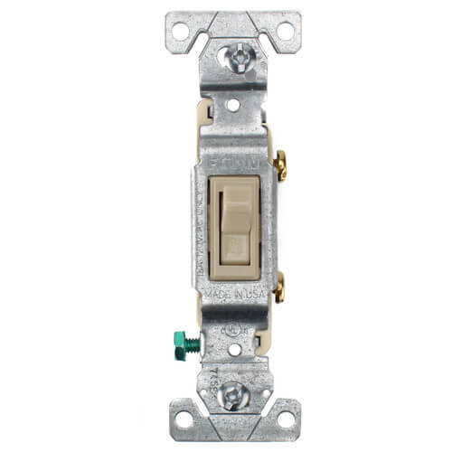 Main product image of 1P Ivory Toggle Switch, 15A (120V)