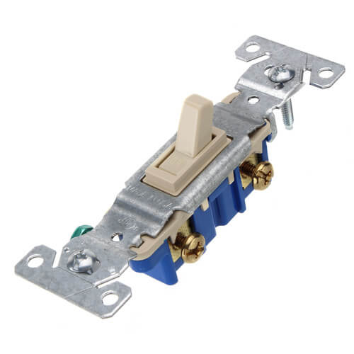 Main product image of 1P Ivory Toggle Switch, 15A (120V)
