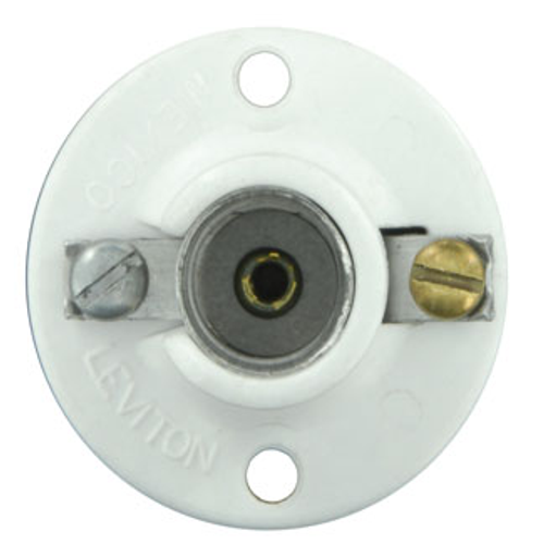 Main product image of Lampholder, Candelabra Base, One Piece, Keyless, Incandescent, Urea, Pony Cleat, Single Circuit, Open Terminal