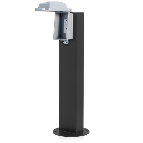 Main product image of 1-Gang 24" Stainless Power Pedestal Kit, Surface Mount, NEMA 3R (Black)