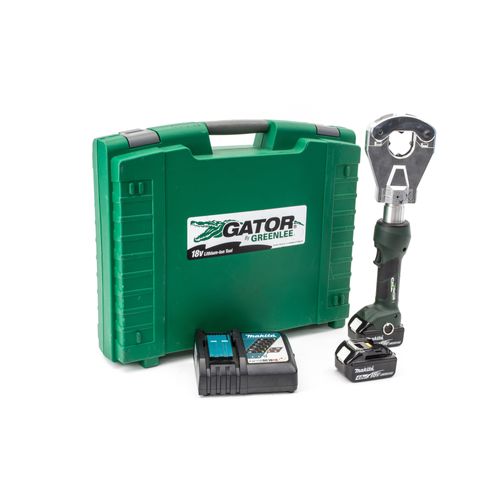 Main product image of 6 Ton Flip Top Inline Quad Crimper, Li-Ion, Standard, 120V