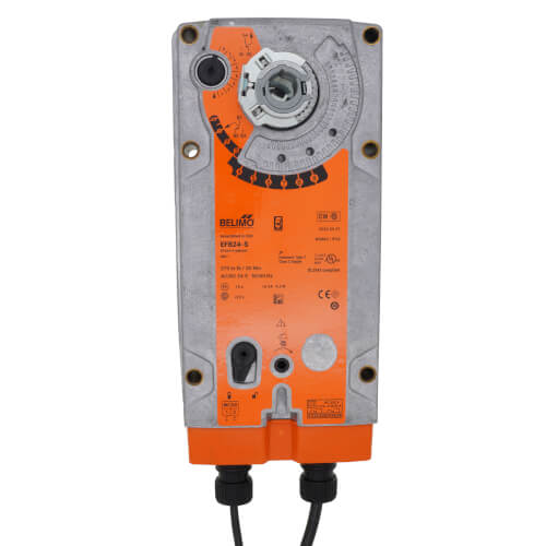 Main product image of Spring Return Fail-Safe, On/Off Damper Control Actuator, 24 VAC/DC W/ Aux Switch