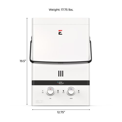 Main product image of Luxé 52,500 BTU Portable Outdoor Tankless Water Heater (1.85 GPM, LP)
