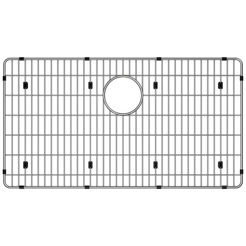 Main product image of Crosstown Stainless Steel 26-3/8" x 14-3/8" x 1-1/4" Bottom Grid