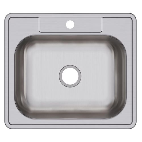 Main product image of Dayton Stainless Steel 25" x 22" x 6-9/16" 1-Hole Single Bowl Drop-in Sink