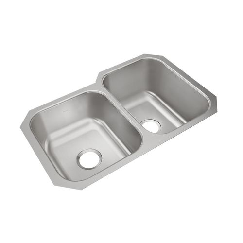 Main product image of Dayton Stainless Steel 31-3/4" x 20-1/2" x 10" 40/60 Double Bowl Undermount Sink