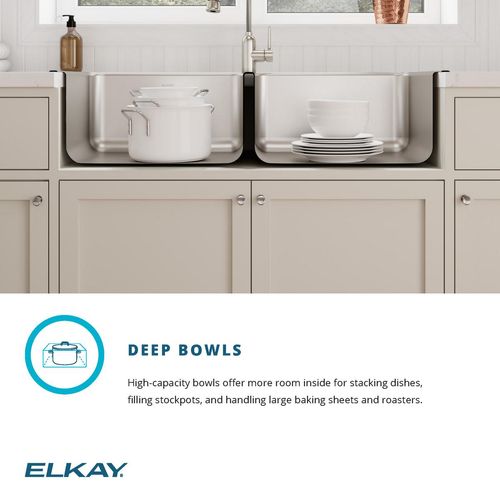 Main product image of Lustertone Classic Stainless Steel 43" x 22" x 10-1/8" Equal Double Bowl Drop-in Sink