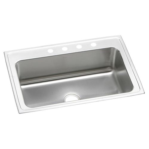 Main product image of Lustertone Classic Stainless Steel 33" x 22" x 10-1/8" Single Bowl Drop-in Sink
