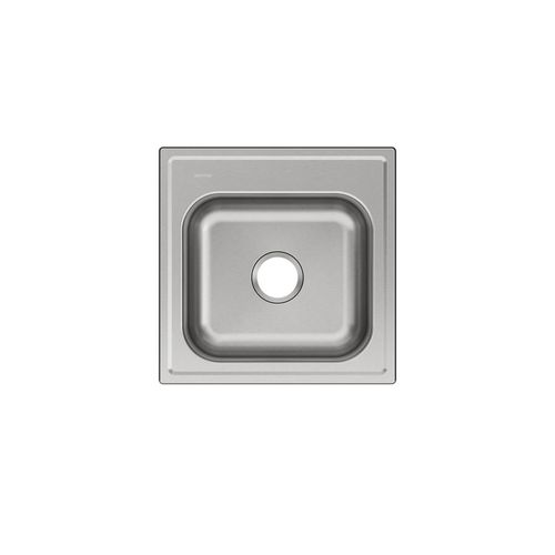 Main product image of Dayton Stainless Steel 20" x 20" x 10-1/8", 0-Hole Single Bowl Drop-in Laundry Sink