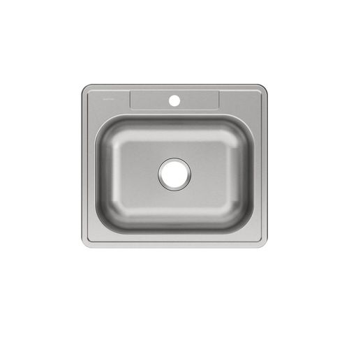 Main product image of Dayton Stainless Steel 25" x 22" x 8-1/16" 1-Hole Single Bowl Drop-in Sink