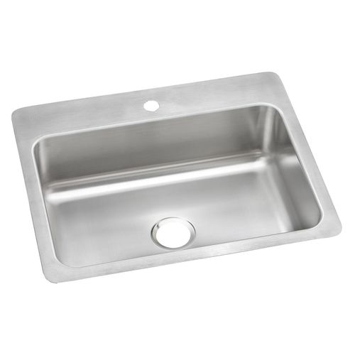 Main product image of Dayton Stainless Steel 27" x 22" x 8" 1-Hole Single Bowl Dual Mount Sink