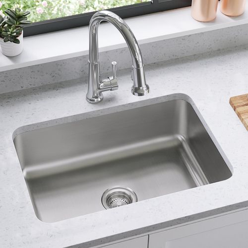 Main product image of Dayton Stainless Steel 27" x 22" x 8" 1-Hole Single Bowl Dual Mount Sink