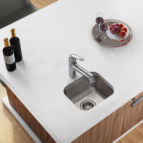 Main product image of Dayton Stainless Steel 14-1/2" x 12-1/2" x 6-1/2" Single Bowl Undermount Bar Sink