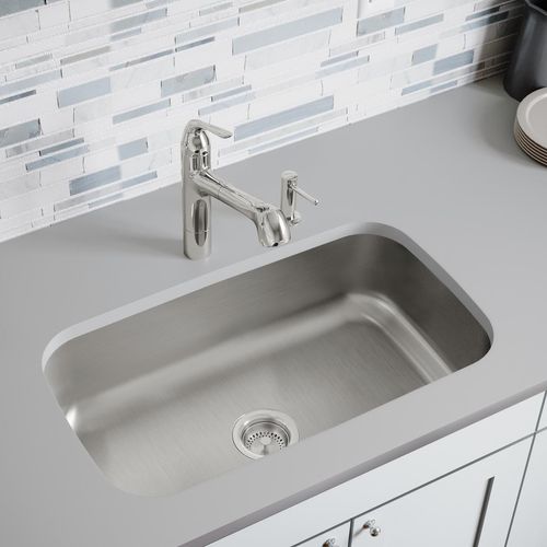 Main product image of Dayton Stainless Steel 30-1/2" x 18-1/4" x 8" Single Bowl Undermount Sink
