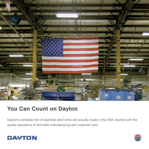 Main product image of Dayton Stainless Steel 30-1/2" x 18-1/4" x 8" Single Bowl Undermount Sink