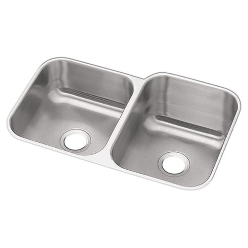 Main product image of Dayton Stainless Steel 31-3/4" x 20-1/2" x 10" 40/60 Double Bowl Undermount Sink