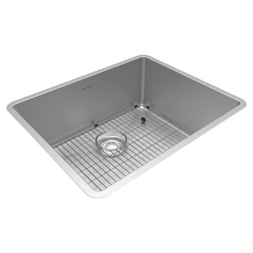 Main product image of Crosstown 18 Gauge Stainless Steel 22-1/2" x 18-1/2" x 9" Single Bowl Undermount Sink Kit