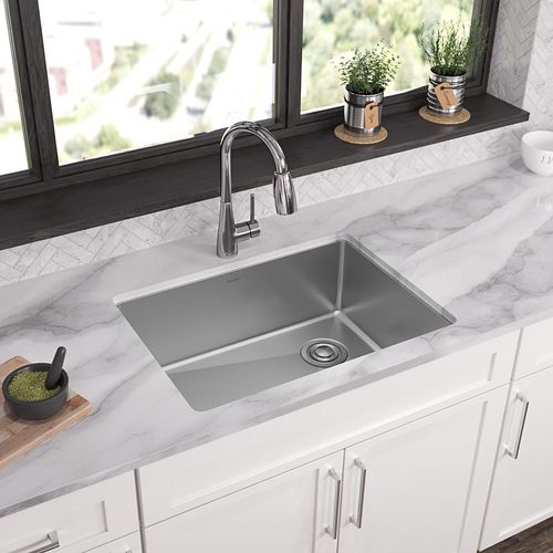 Main product image of Crosstown 18 Gauge Stainless Steel 25-1/2" x 18-1/2" x 9" Single Bowl Undermount Sink