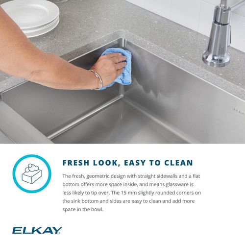Main product image of Crosstown 18 Gauge Workstation Stainless Steel 31-1/2" x 18-1/2" x 9" Equal Double Bowl Undermount Sink & Faucet Kit w/ Aqua Divide