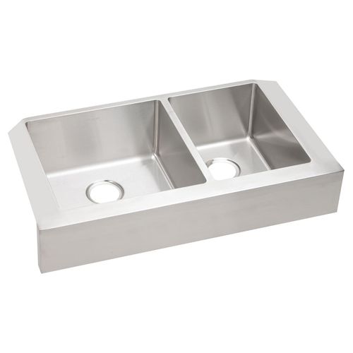 Main product image of Crosstown 18 Gauge Stainless Steel 35-7/8" x 20-1/4" x 9" 60/40 Double Bowl Farmhouse Sink