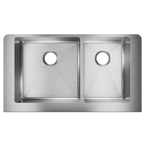 Main product image of Crosstown 18 Gauge Stainless Steel 35-7/8" x 20-1/4" x 9" 60/40 Double Bowl Farmhouse Sink