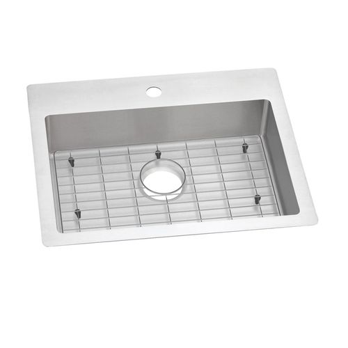 Main product image of Crosstown 18 Gauge Stainless Steel 25" x 22" x 6" 1-Hole Single Bowl Dual Mount ADA Sink Kit