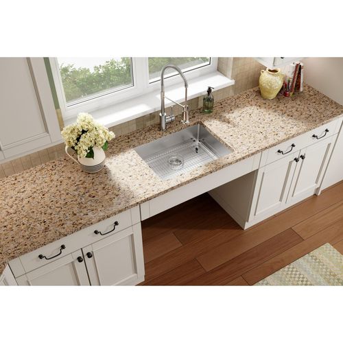 Main product image of Crosstown 18 Gauge Stainless Steel 25" x 22" x 6" 1-Hole Single Bowl Dual Mount ADA Sink Kit
