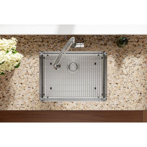 Main product image of Crosstown 18 Gauge Stainless Steel 25" x 22" x 6" 1-Hole Single Bowl Dual Mount ADA Sink Kit