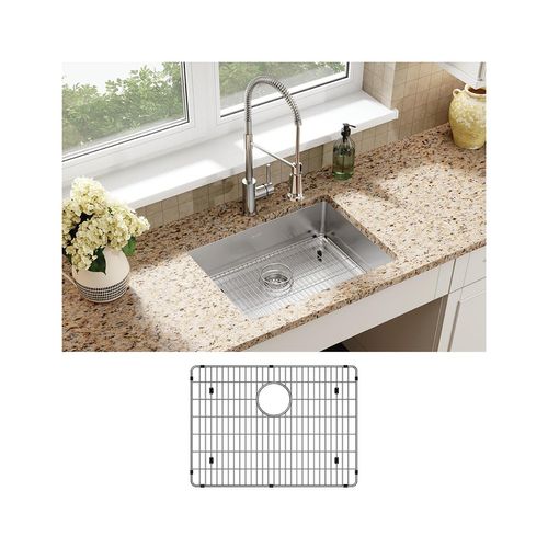 Main product image of Crosstown 18 Gauge Stainless Steel 25" x 22" x 6" 1-Hole Single Bowl Dual Mount ADA Sink Kit