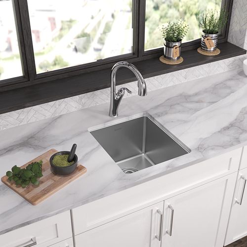 Main product image of Crosstown 16 Gauge Stainless Steel 16" x 18-1/2" x 10" Single Bowl Undermount Sink