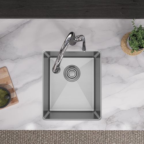 Main product image of Crosstown 16 Gauge Stainless Steel 16" x 18-1/2" x 10" Single Bowl Undermount Sink