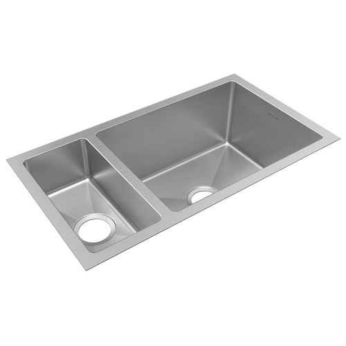 Crosstown 16 Gauge Stainless Steel 32-1/4" x 18-1/4" x 10" 30/70 Double Bowl Undermount Sink