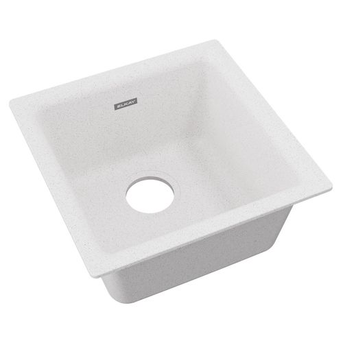 Main product image of Quartz Classic 15-3/4" x 15-3/4" x 7-11/16" Single Bowl Dual Mount Bar Sink (White)