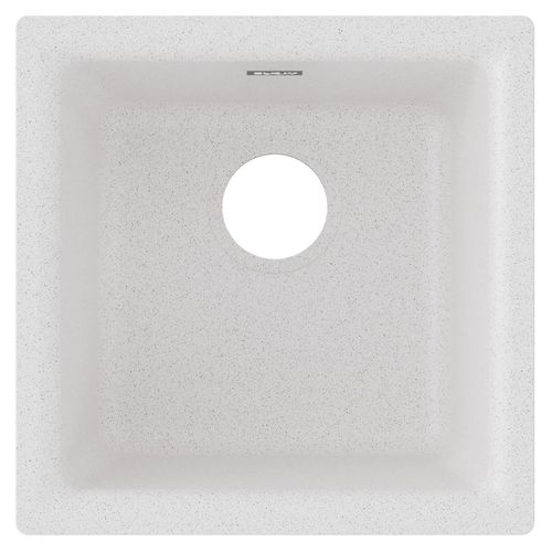 Main product image of Quartz Classic 15-3/4" x 15-3/4" x 7-11/16" Single Bowl Dual Mount Bar Sink (White)