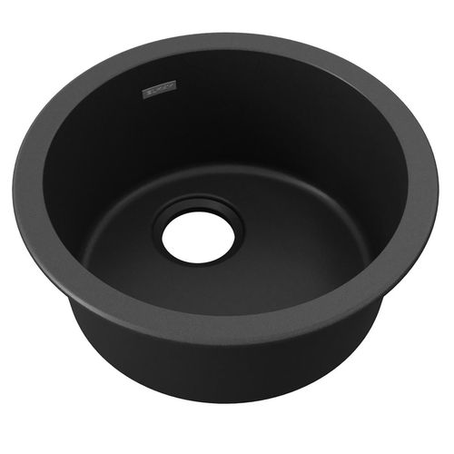 Main product image of Quartz Classic 18-1/8" x 18-1/8" x 7-1/2" Single Bowl Dual Mount Bar Sink (Black)