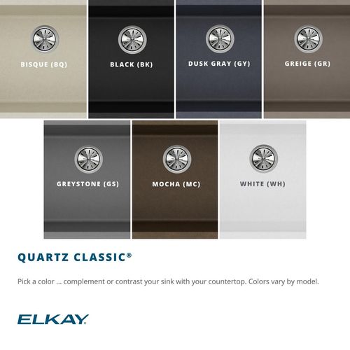 Main product image of Quartz Classic 18-1/8" x 18-1/8" x 7-1/2" Single Bowl Dual Mount Bar Sink (Black)