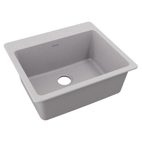 Main product image of Quartz Classic 25" x 22" x 9-1/2" Single Bowl Drop-in Sink (Greystone)