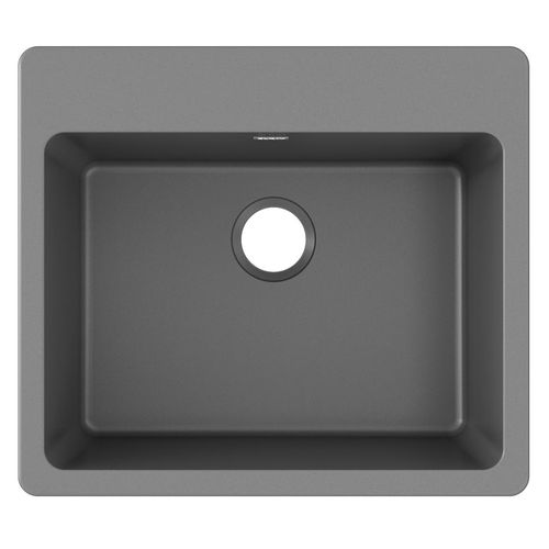 Main product image of Quartz Classic 25" x 22" x 9-1/2" Single Bowl Drop-in Sink (Dusk Gray)