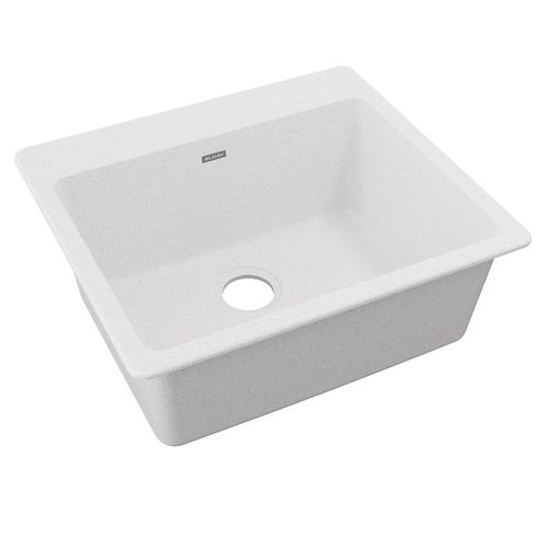 Main product image of Quartz Classic 25" x 22" x 9-1/2" Single Bowl Drop-in Sink (White)