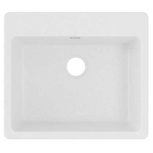 Main product image of Quartz Classic 25" x 22" x 9-1/2" Single Bowl Drop-in Sink (White)