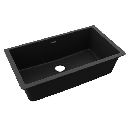 Main product image of Quartz Classic 33" x 18-7/16" x 9-7/16" Single Bowl Undermount Sink (Black)