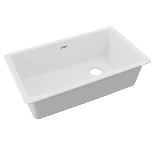 Main product image of Quartz Classic 33" x 18-3/4" x 9-1/2" Single Bowl Undermount Sink (White)