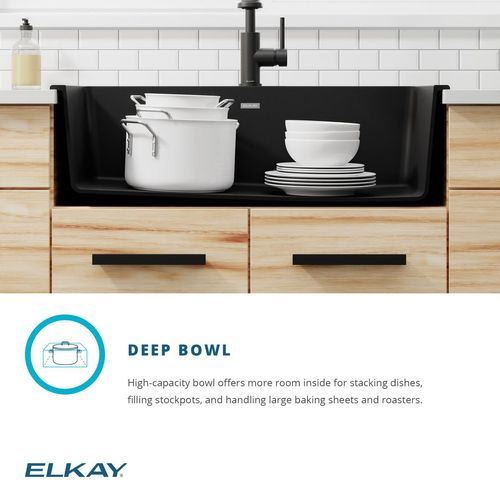 Main product image of Quartz Classic 33" x 18-3/4" x 9-1/2" Single Bowl Undermount Sink (White)